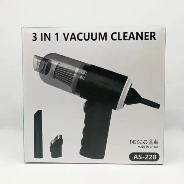 Portable 3 In 1 Mini Home And Car Vacuum Cleaner