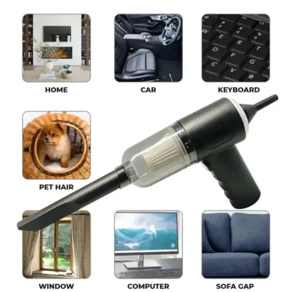 Portable 3 In 1 Mini Home And Car Vacuum Cleaner