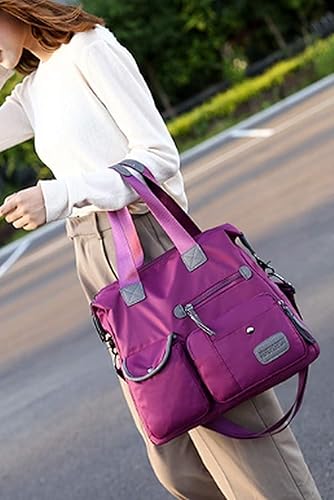 Splitter Handbag for Girls/Women Soft Large Capacity One-shoulder Shopping Bag