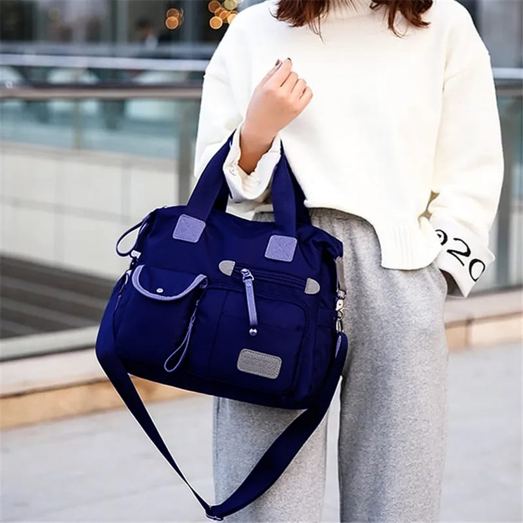 Splitter Handbag for Girls/Women Soft Large Capacity One-shoulder Shopping Bag