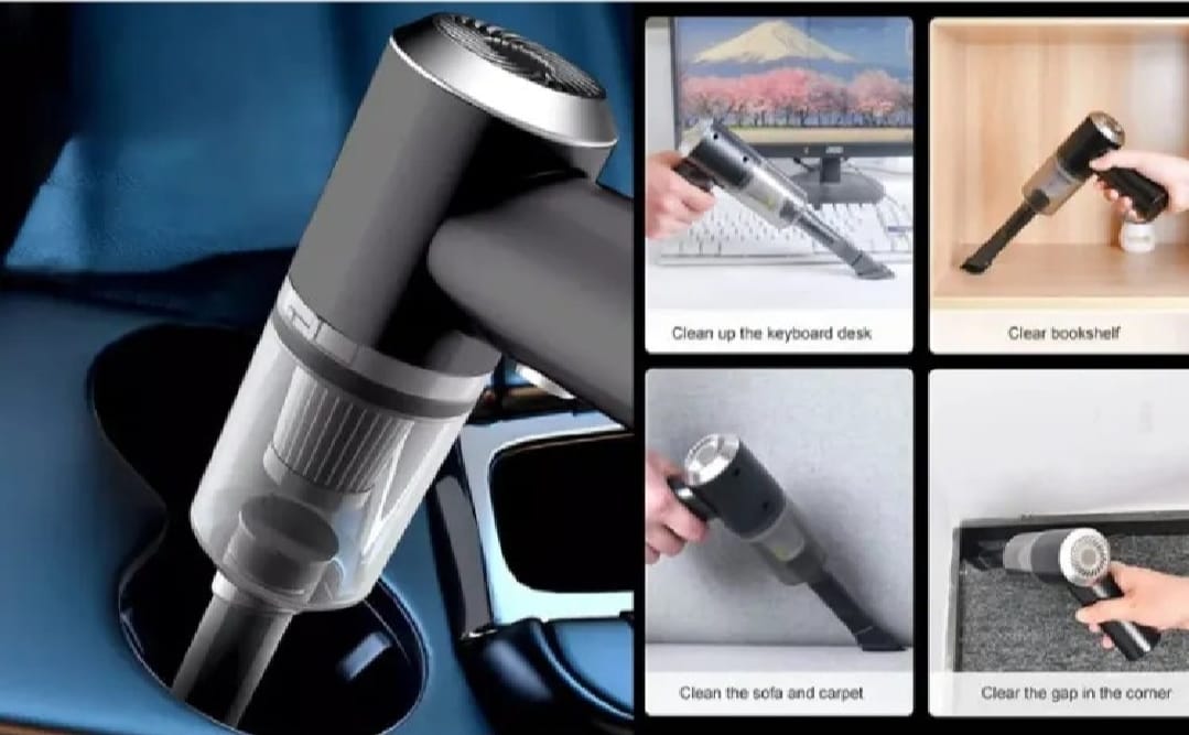 Portable 3 In 1 Mini Home And Car Vacuum Cleaner