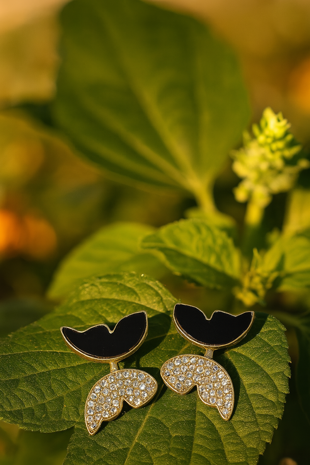 Butterfly Style Earrings for Women – Elegant Golden & Silver