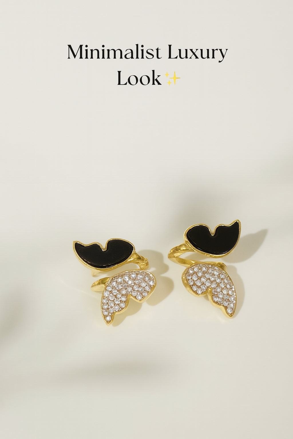Butterfly Style Earrings for Women – Elegant Golden & Silver