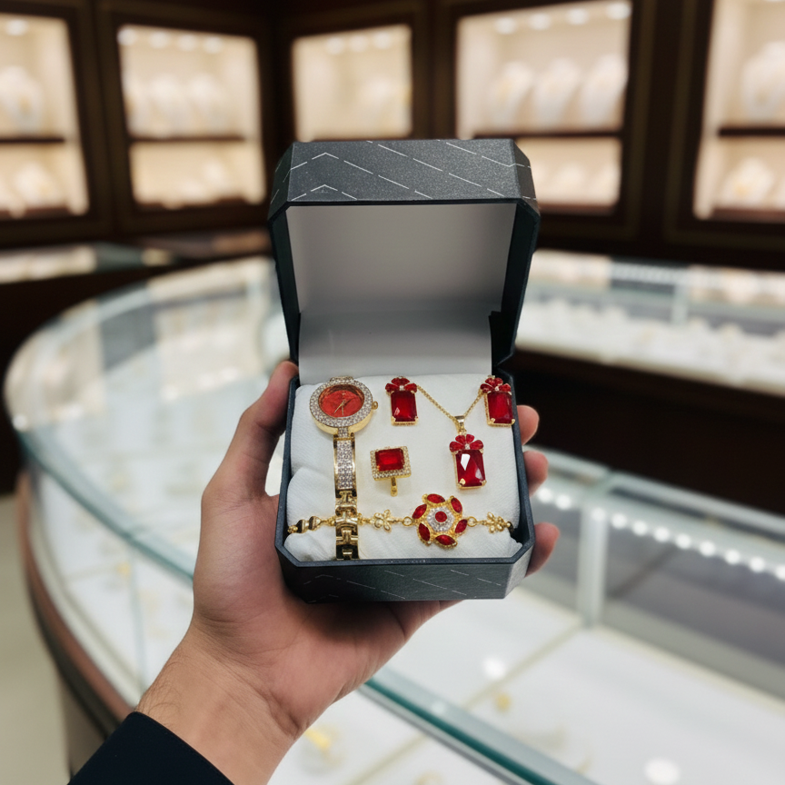 Jewellery Watch for Ladies Stylish Quality Design with Box