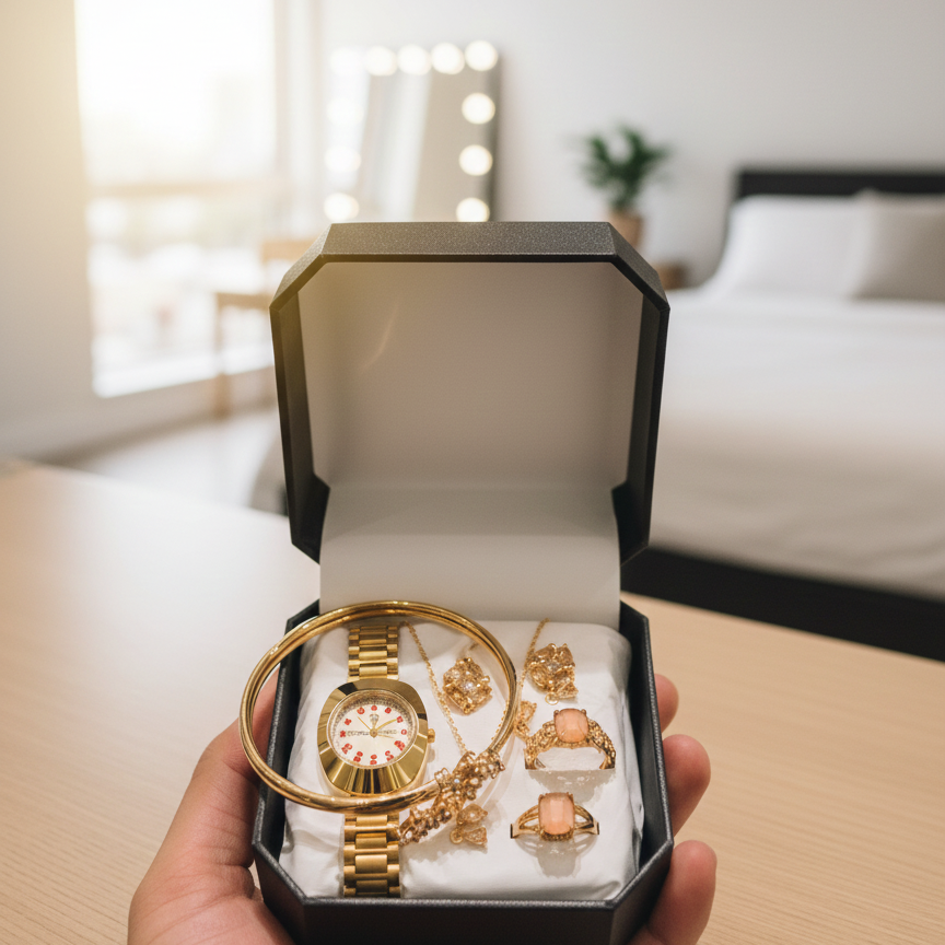 Jewellery Watch with Bangle Elegant Stylish Quality Design with Box