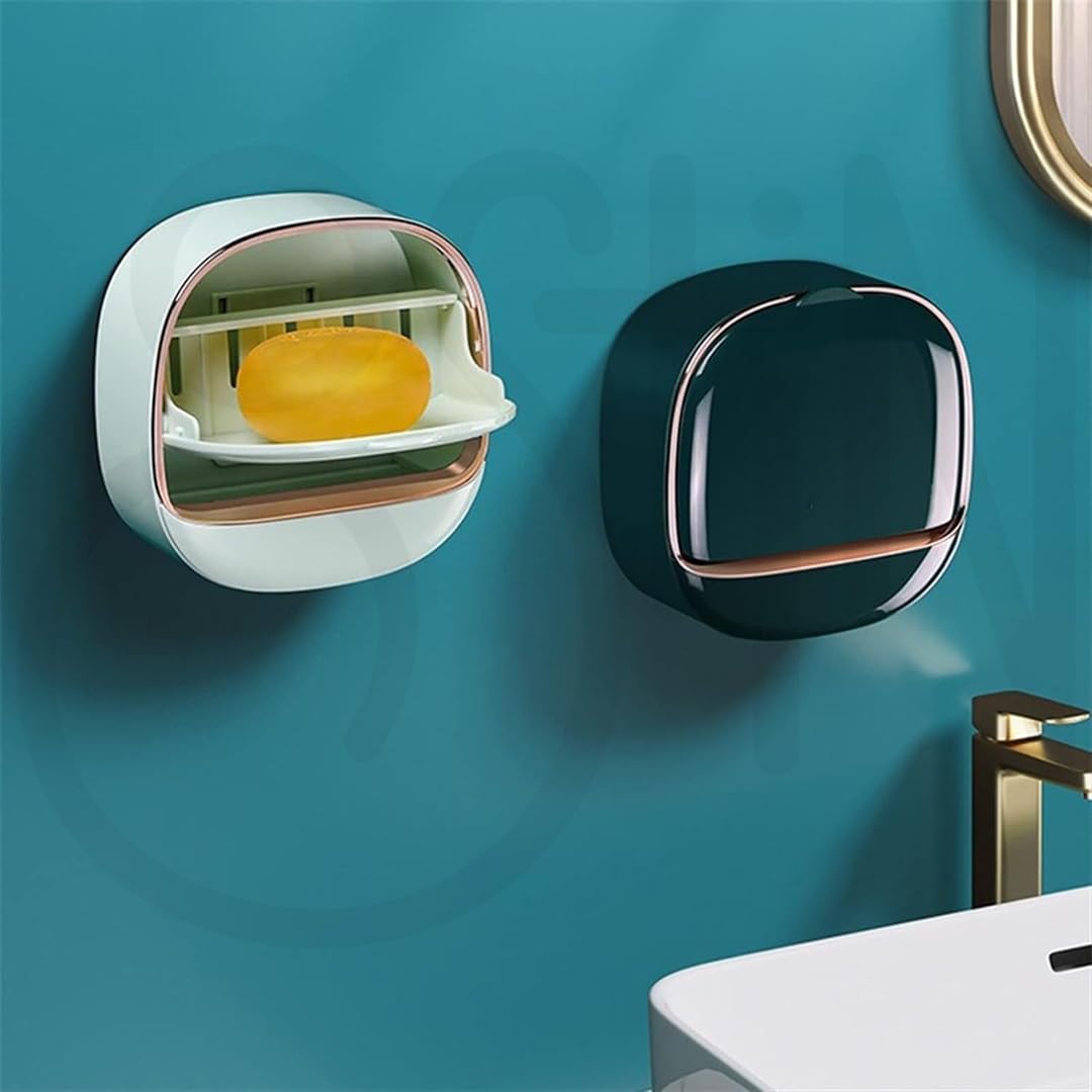 Stylish Soap Dish Holder Waterproof for Kitchen and Bathroom
