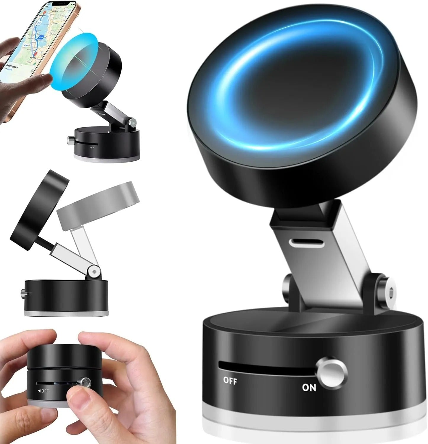 Universal Vacuum Magnetic Suction Stand Phone Holder