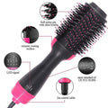 Multi-Function: Straightener, Curler & Roller Comb Hair