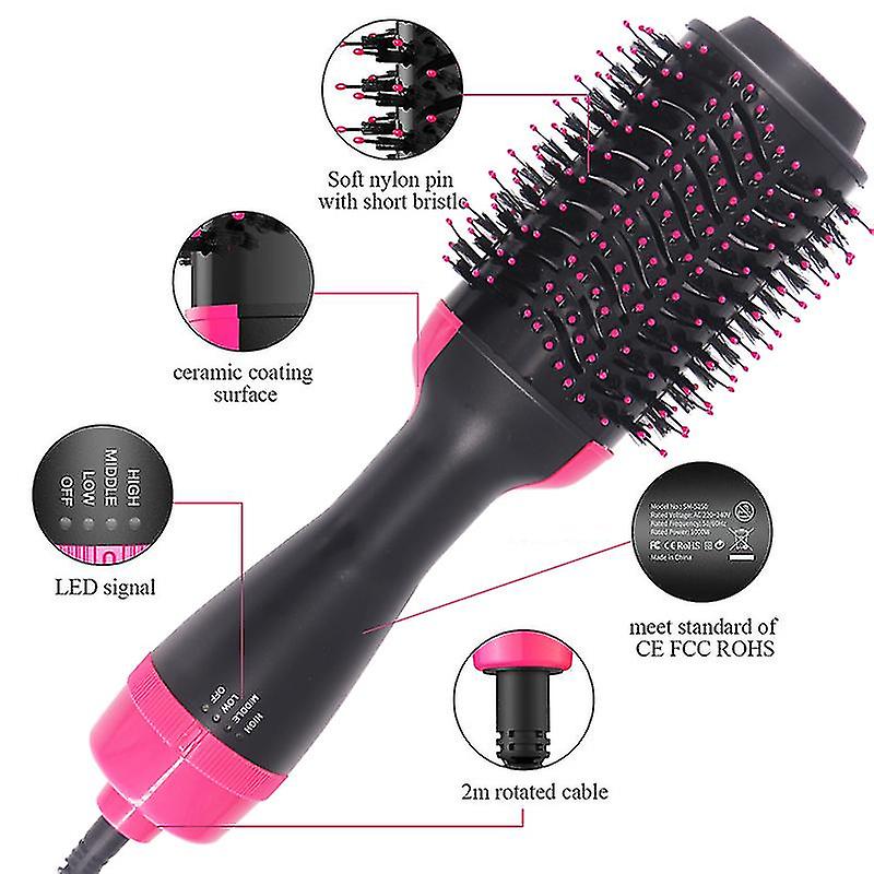 Multi-Function: Straightener, Curler & Roller Comb Hair