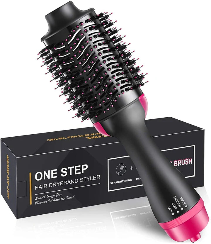 Multi-Function: Straightener, Curler & Roller Comb Hair