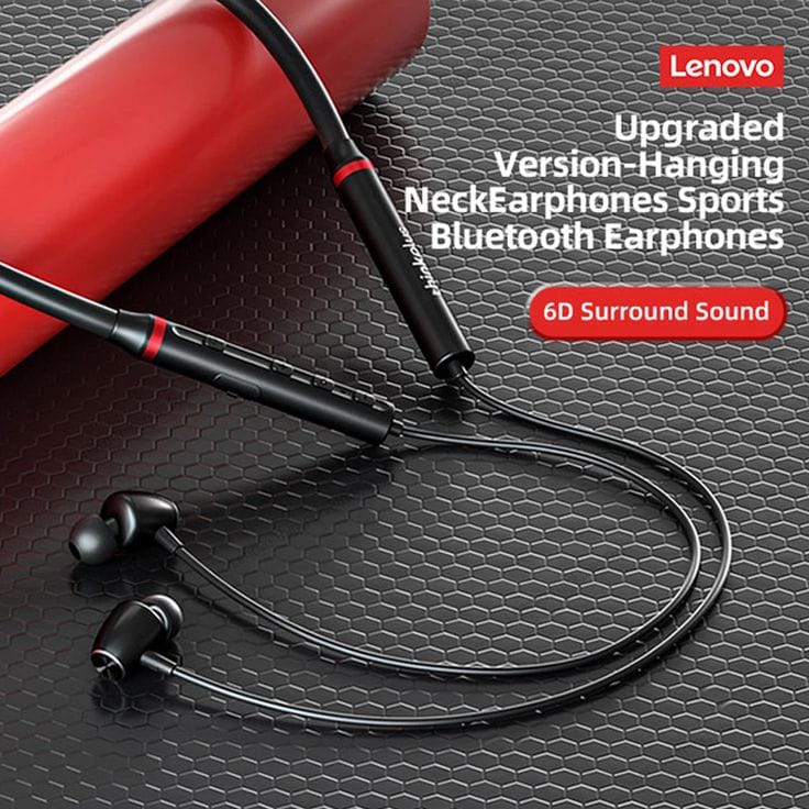 Lenovo Neckband Headphone - Black