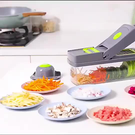 Onion Chopper, Food Slicer, Dicer, Grater & Potato Cutter – Multi-Function Kitchen Tool