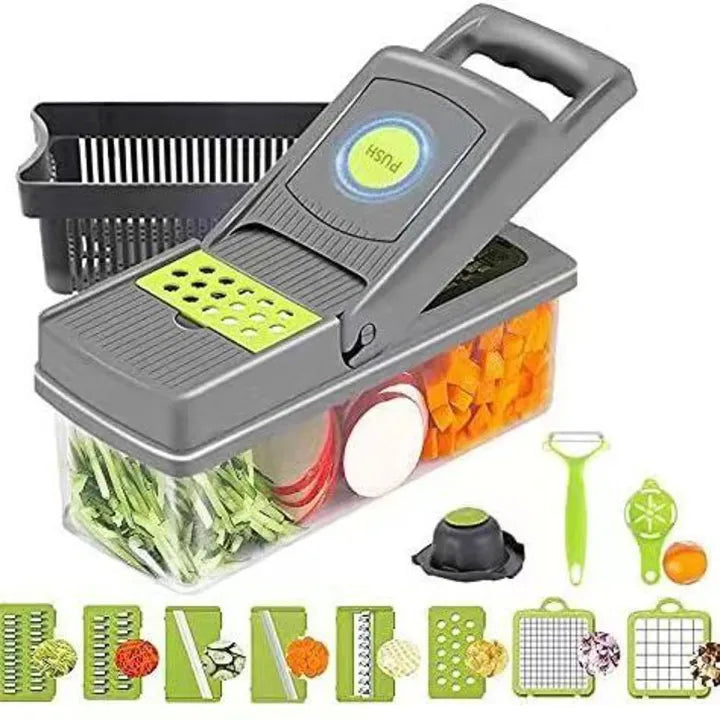 Onion Chopper, Food Slicer, Dicer, Grater & Potato Cutter – Multi-Function Kitchen Tool