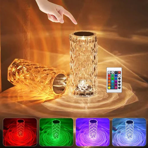 16 Colors Crystal Lamp with Remote