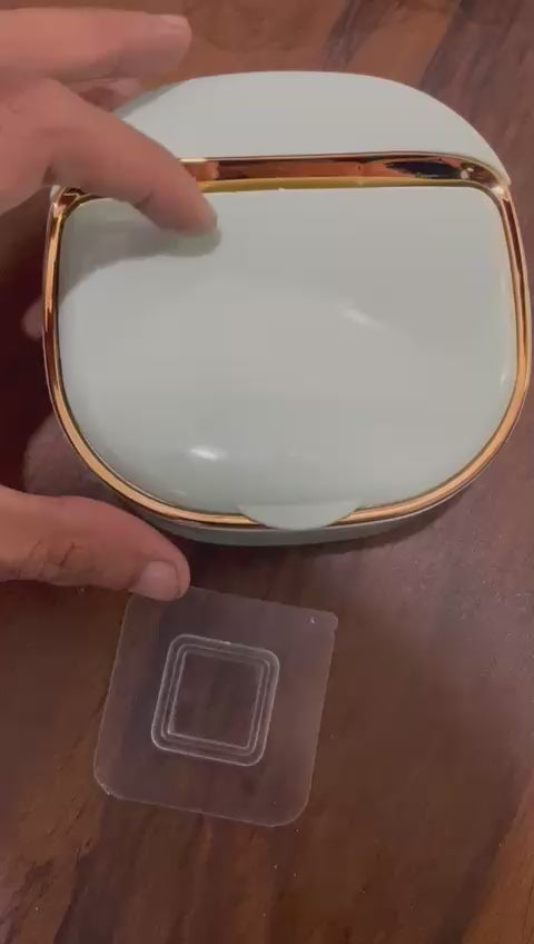 Stylish Soap Dish Holder Waterproof for Kitchen and Bathroom